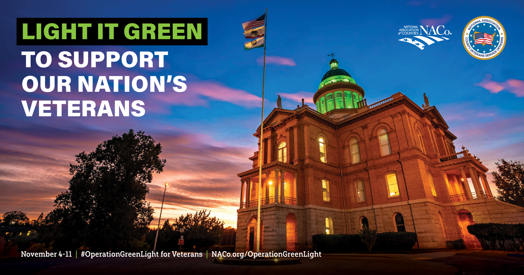Kent County to support Operation Green Light for Veterans
